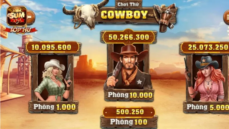 Các nhiệm vụ trong game huyền thoại cowboy tại Sumclub
